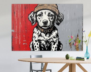 Tough puppy with hat by Art & Soul Creations