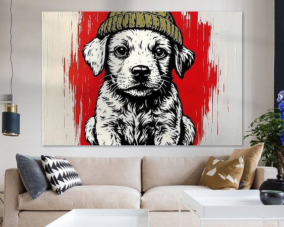 Example of the artwork in a room