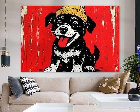 Example of the artwork in a room