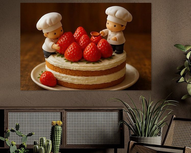 Example of the artwork in a room