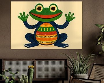 Frog with broad smile by Imperial Art House