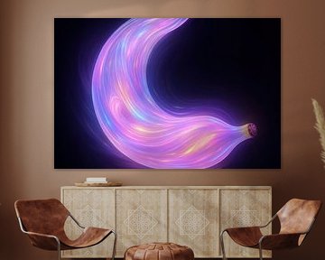 Neon-Banane mit Lichtschienen von Imperial Art House