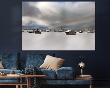 A quiet winter morning in Garmisch-Partenkirchen in Upper Bavaria by Christina Bauer Photos