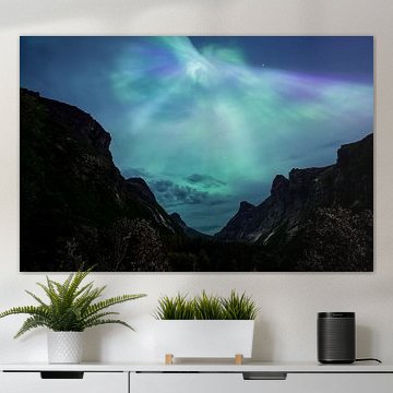 Northern lights over Trollstigen