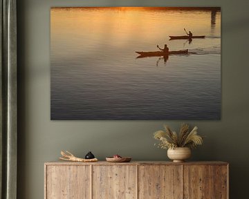 Canoe on the water by Emmelot Linssen