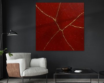 Kintsugi Karmesin & Gold – Die Kunst der veredelten Brüche