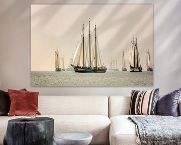 Harlingen. Brandaris Race. Annual race of traditional sailboats.