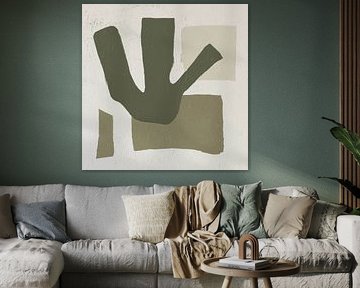 Olive green gesture