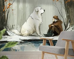Example of the artwork in a room