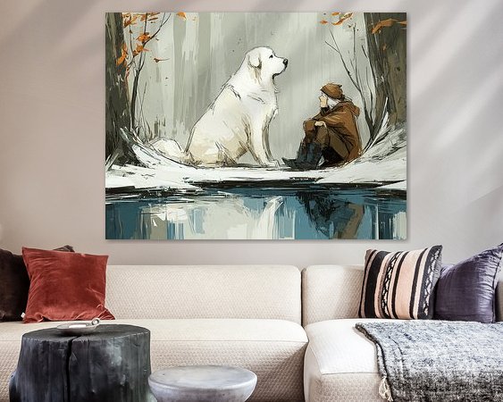 Example of the artwork in a room