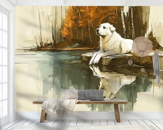Example of the artwork in a room