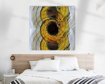 Double vortex energy in symmetry