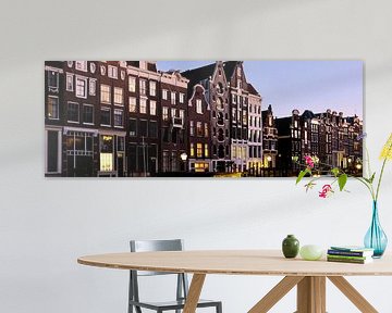 Amsterdam, Gables Herengracht in twilight by Amsterdam Highlights