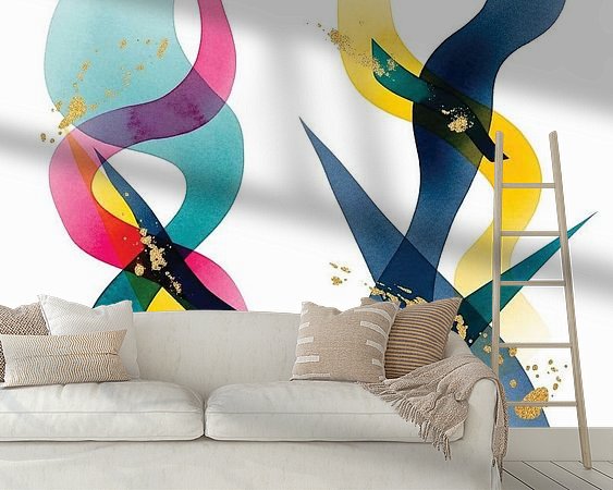 Example of the artwork in a room