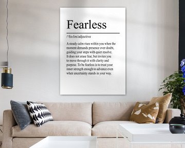 Fearless Definition - White by WordsThatInspire