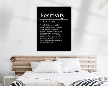 Positivity Definition - Black by WordsThatInspire
