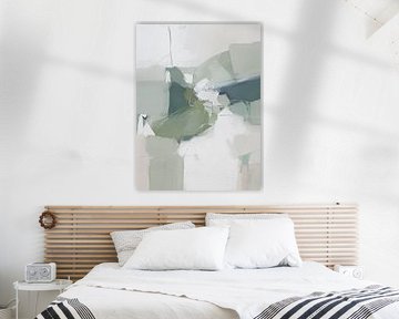 Break line in white and green