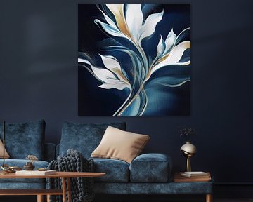 Dance of night blue flowers