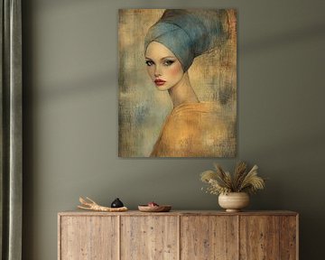 Silence in mustard and blue