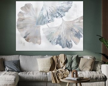 Swirling in light blue and beige