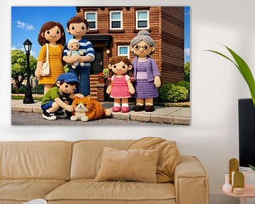 Perfekt gehäkelte Familie von Linda de Klein