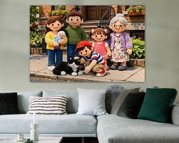 Perfekt gestrickte Familie von Linda de Klein