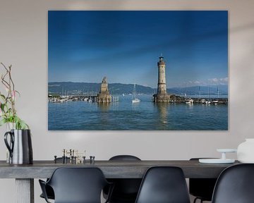 Harbour entrance in Lindau by Heiko Kueverling