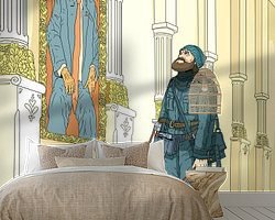 Example of the artwork in a room