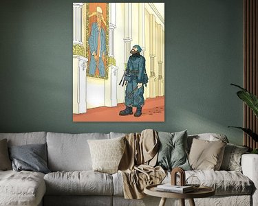 Example of the artwork in a room