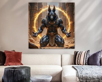 ANUBYRA - Anubis opens the golden portal of the gods by INFERAURUM