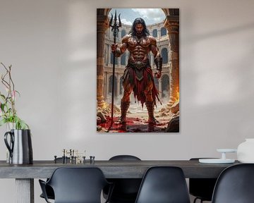 SANGRIX - A gladiator after a bloodbath in the arena by INFERAURUM