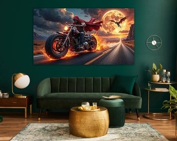 MORTYX - The Grim Reaper fleeing from a flying demon by INFERAURUM