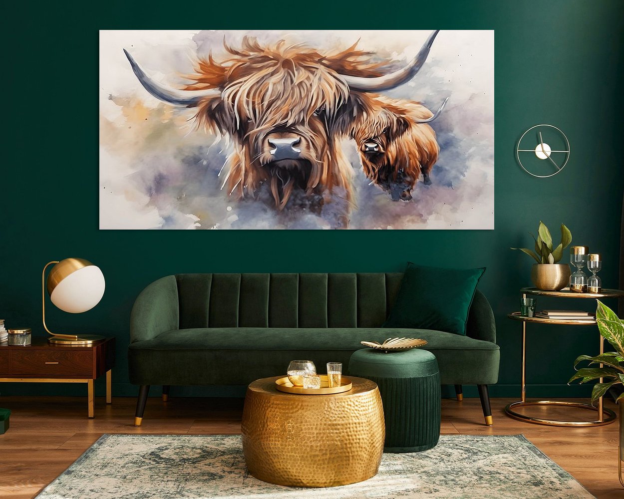 Example of the artwork in a room