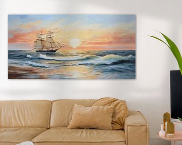 Schilderij classic ship