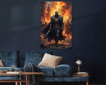 CINEREX - A king marches with his army through a ruined city by INFERAURUM