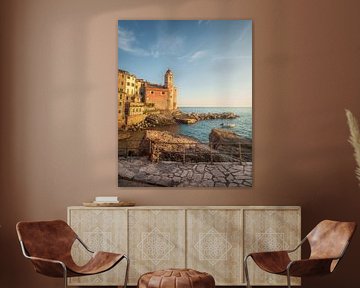 Tellaro village at sunset. Golfo dei Poeti. Liguria, Italy by Stefano Orazzini