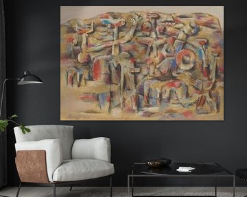 Willi Baumeister - Mur de figures (1945) sur Peter Balan