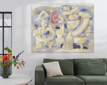 Willi Baumeister - Figures sur bleu (1950) sur Peter Balan