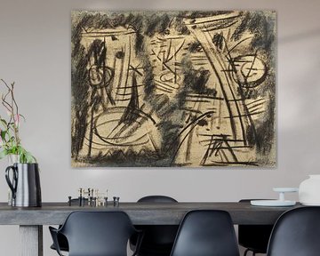 Willi Baumeister - Figures incisées en dialogue (1949) sur Peter Balan