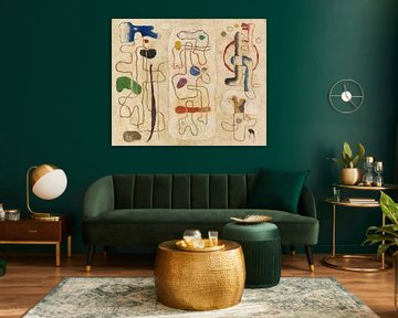 Willi Baumeister - Formes figurales - en trois parties (1938) sur Peter Balan