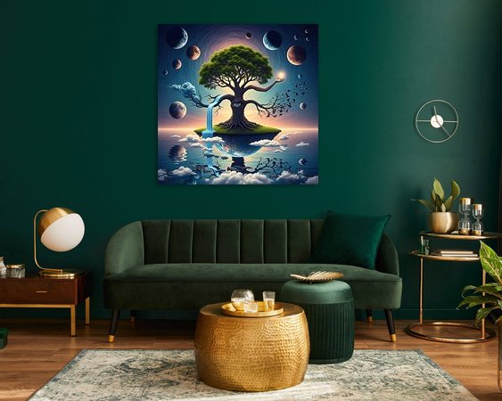 Example of the artwork in a room
