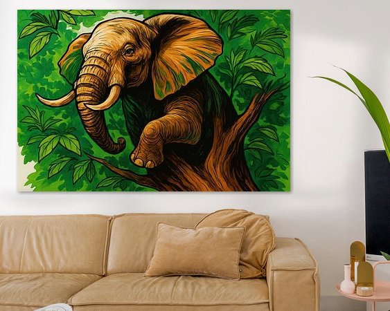 Example of the artwork in a room