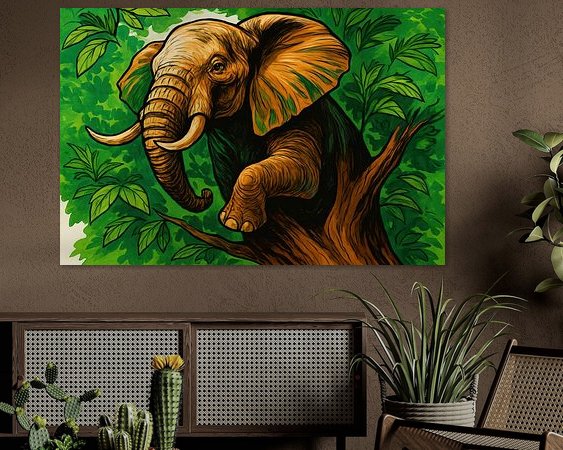 Example of the artwork in a room