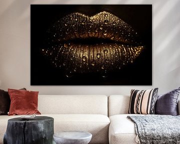 Glamorous lips in macro by Imperial Art House