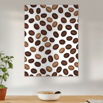 Kaffeebohnen-Streuung