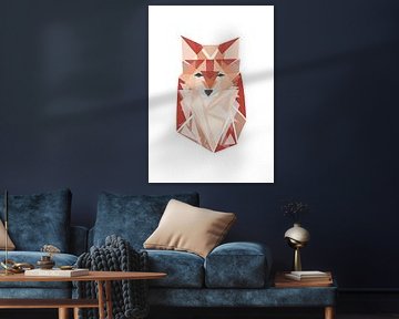 Polygonal fox by Bainai