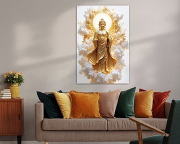 BUDDHA OF TRANSCENDENT CALM – Guardian of the Luminous Sky by INFERAURUM