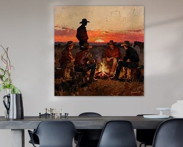 Campfire of the West by Johannas Art Creations