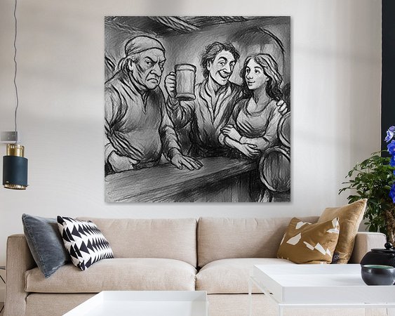 Example of the artwork in a room