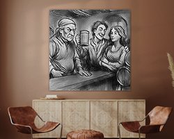 Example of the artwork in a room